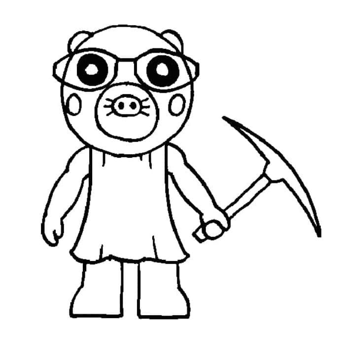 Roblox Mimi Piggy coloring page - Download, Print or Color Online for Free