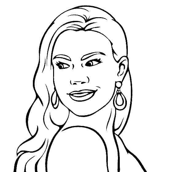 Sofia Vergara coloring page - Download, Print or Color Online for Free