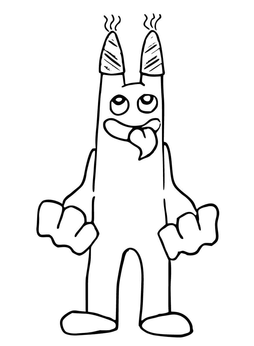 Very Funny Banban coloring page