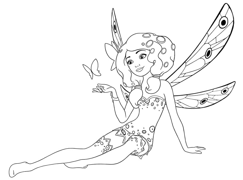 Adorable Mia coloring page