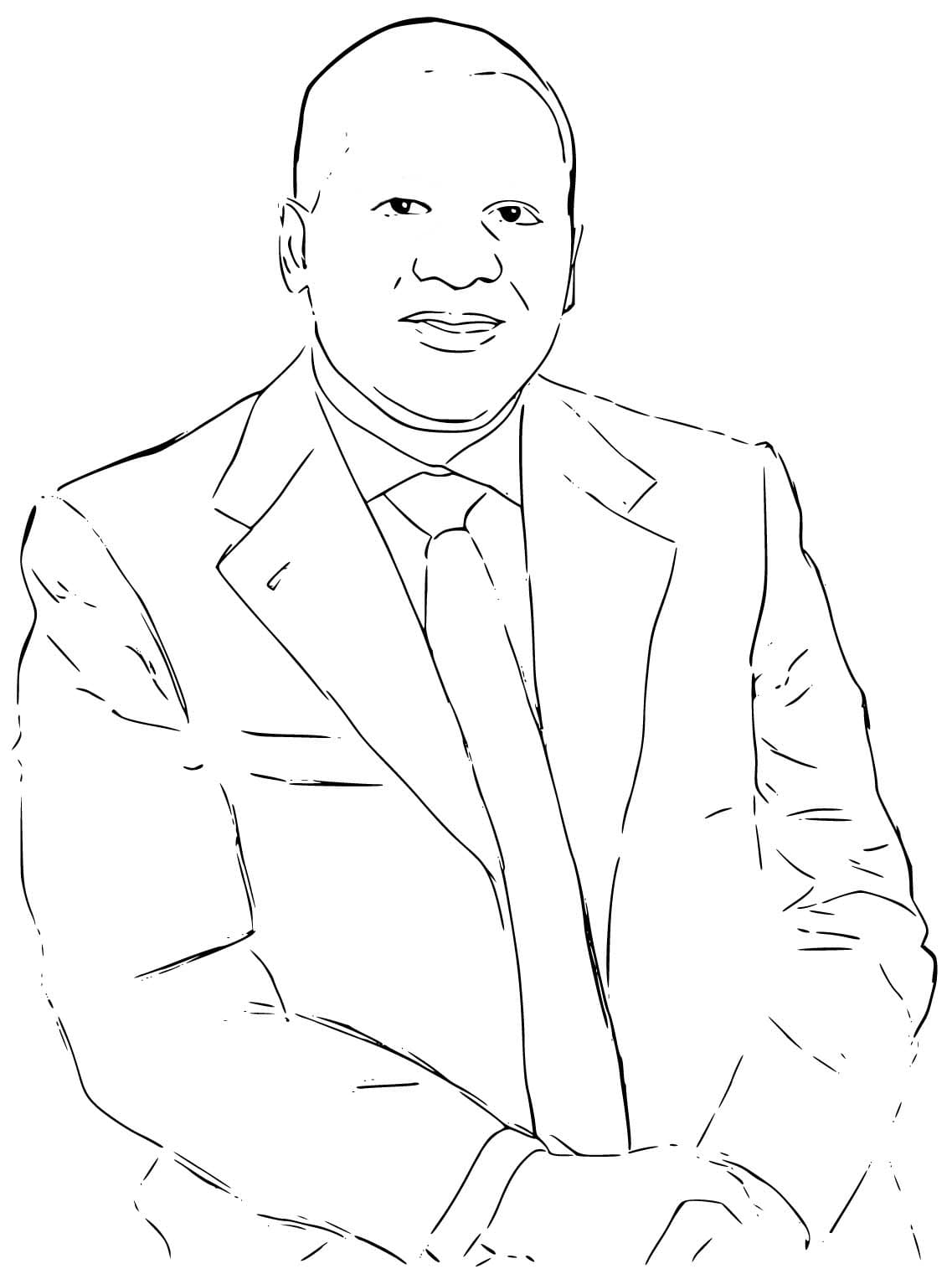 Aliko Dangote coloring page