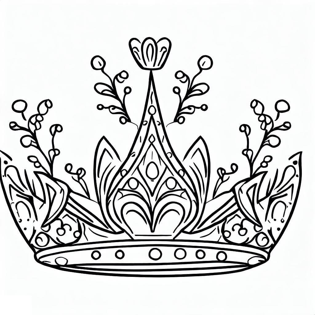 Amazing Crown coloring page - Download, Print or Color Online for Free