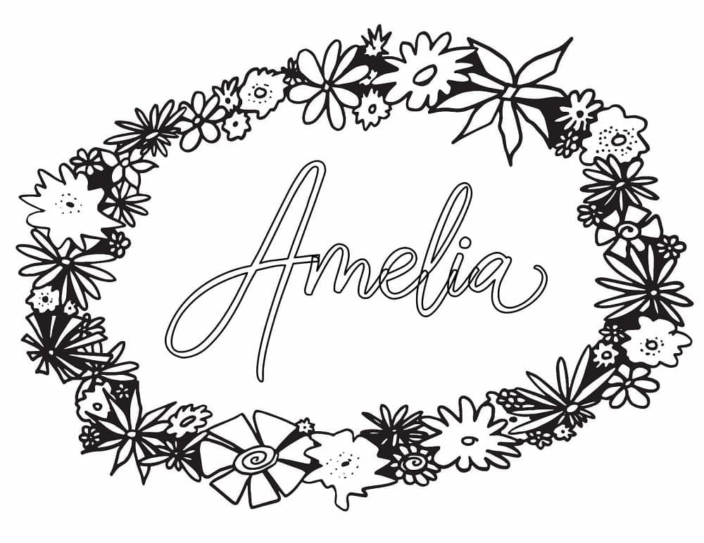 Amelia Coloring Pages ColoringLib
