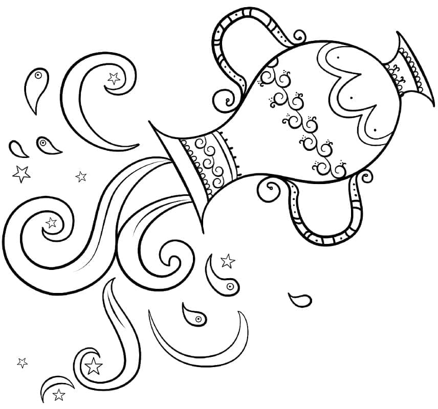 Aquarius – Sheet 10 coloring page