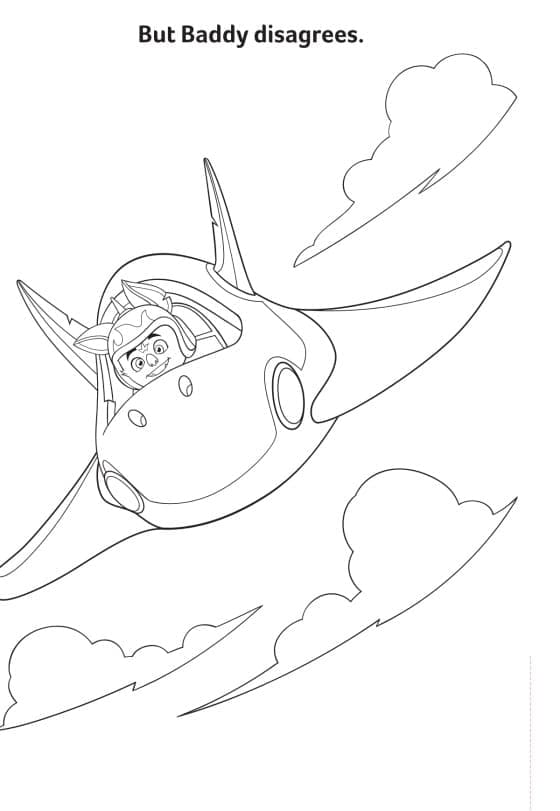 Baddy in Top Wing coloring page