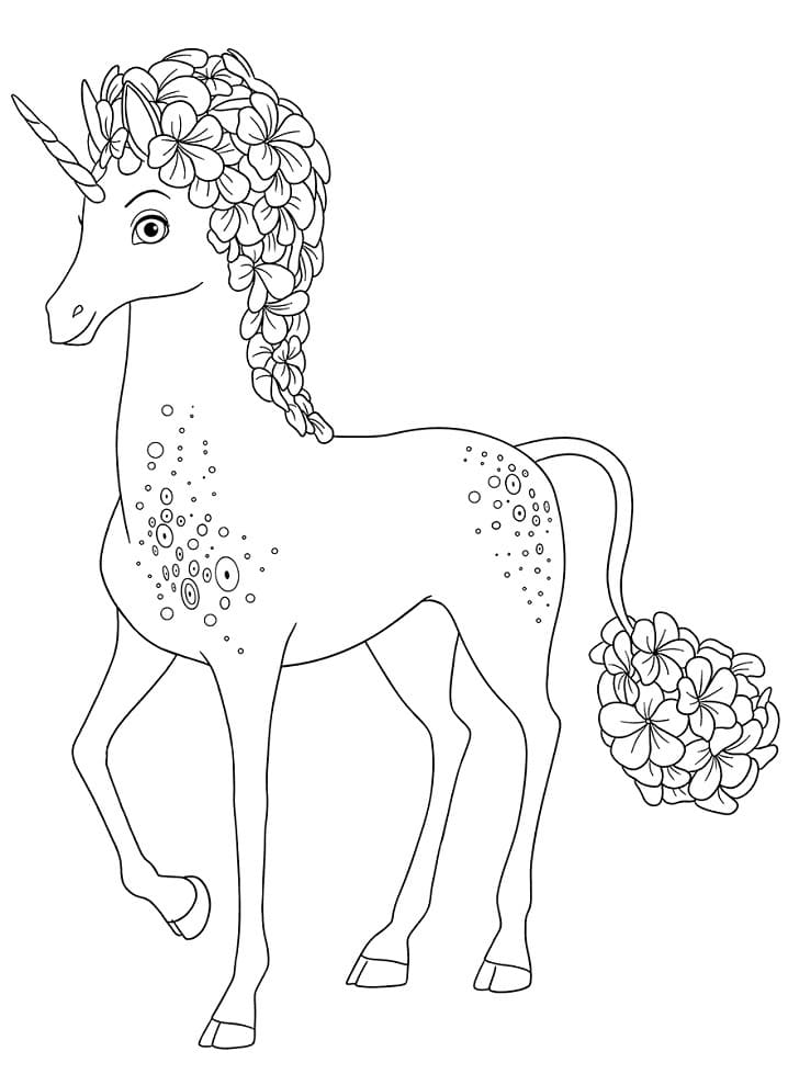 Balanda from Mia and Me coloring page