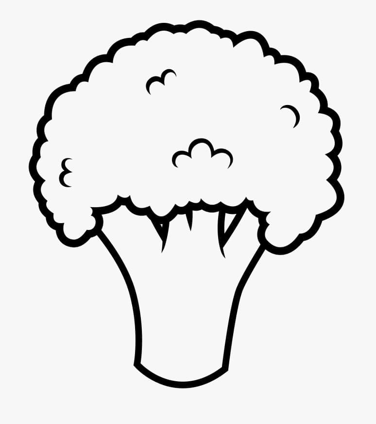 Broccoli Free coloring page