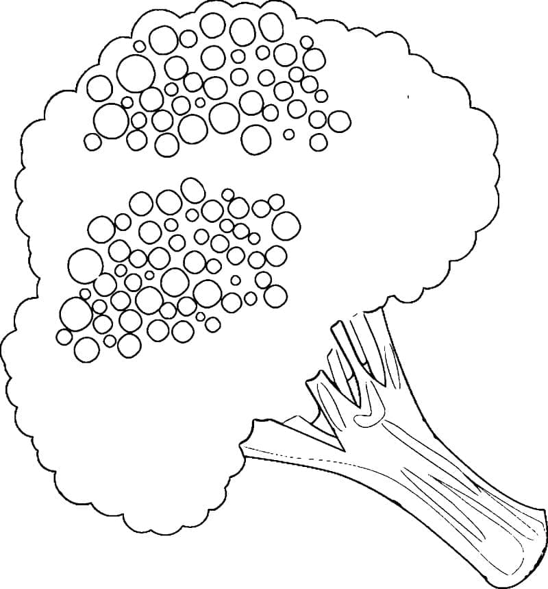 Broccoli Printable coloring page