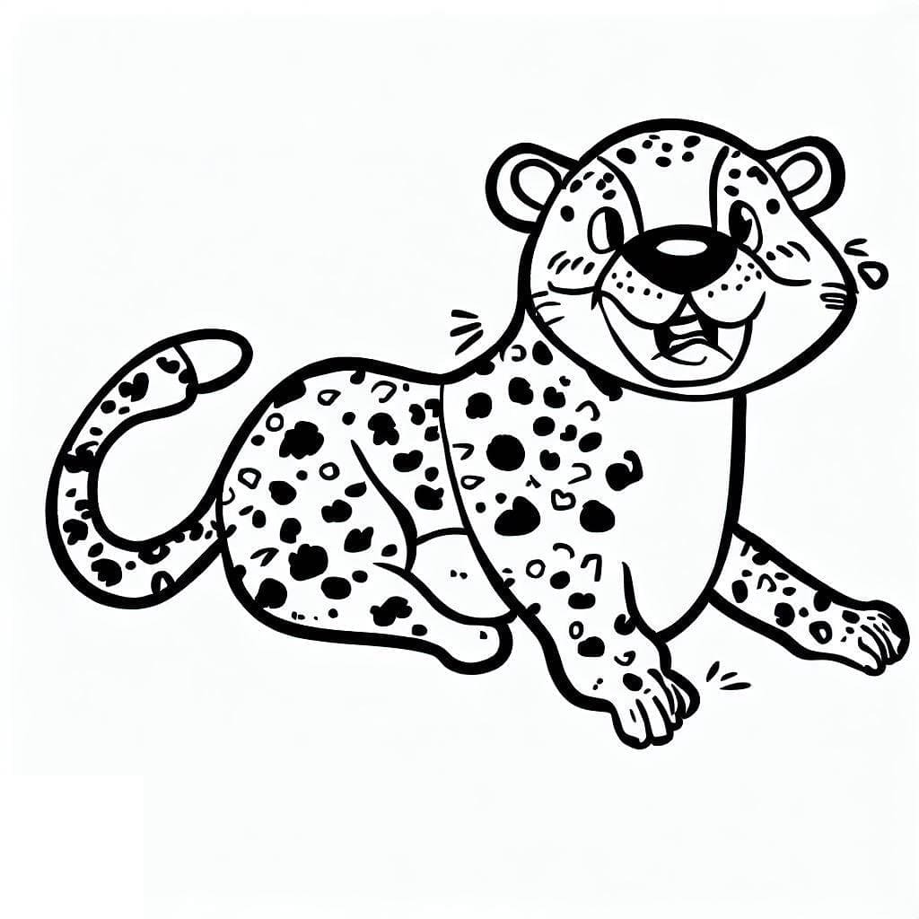 Cheetah For Free coloring page - Download, Print or Color Online for Free