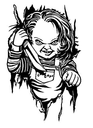 Chucky For Free coloring page