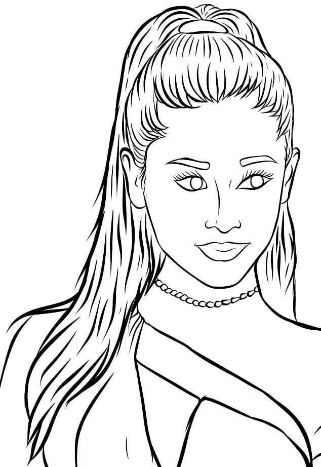 Cool Ariana Grande coloring page - Download, Print or Color Online for Free