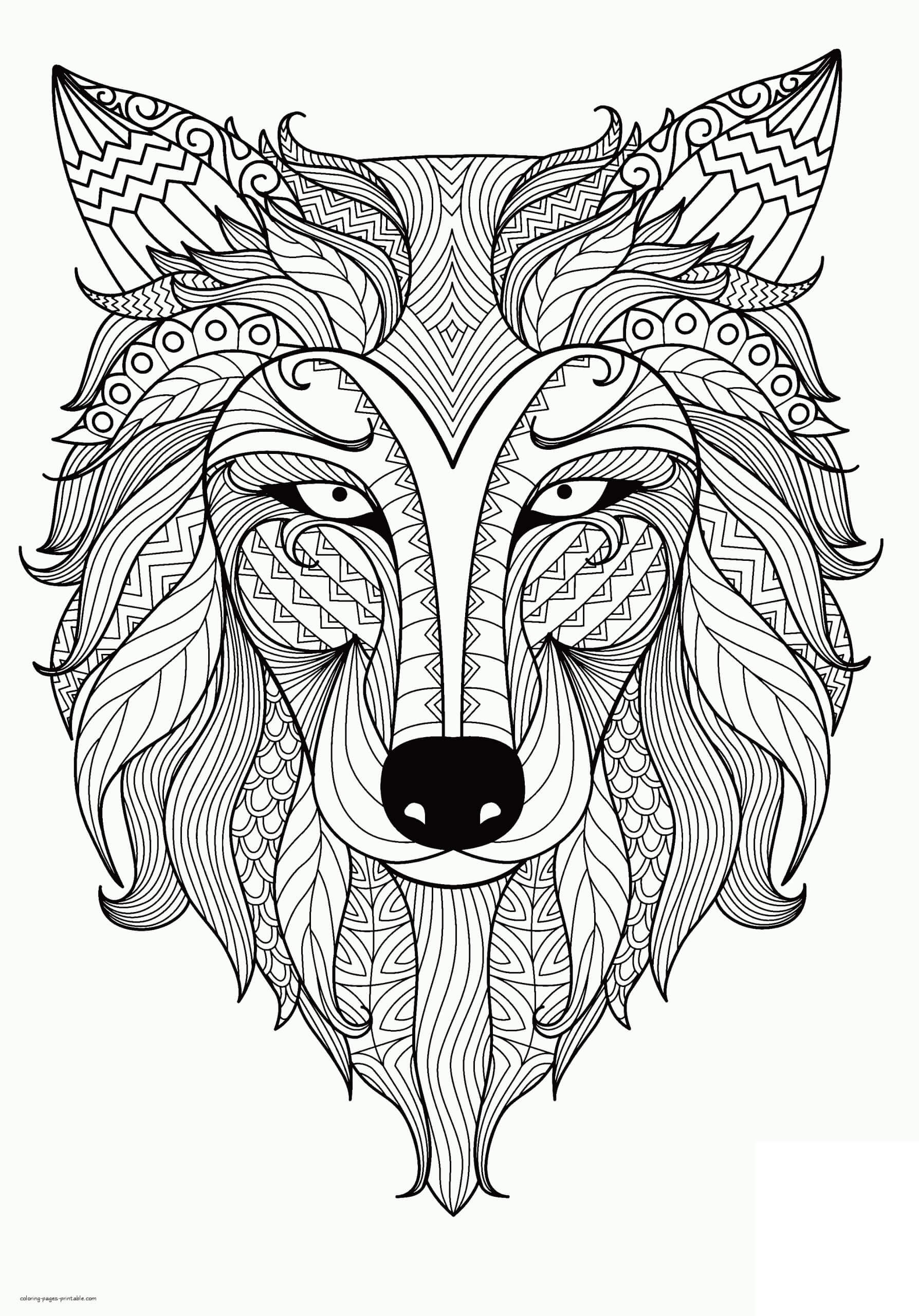 Cool Fox Head Mandala