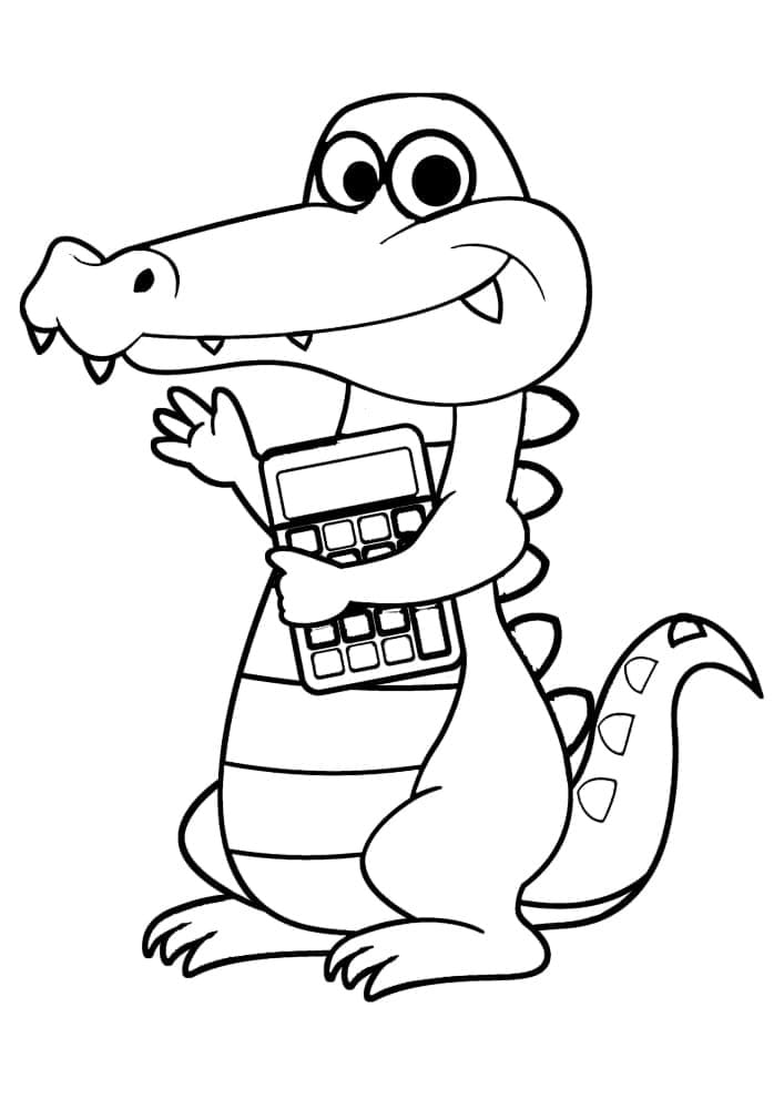 Crocodile with Calculator