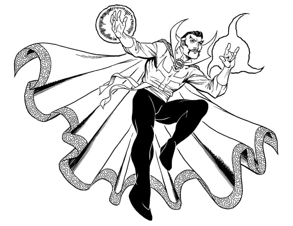 Dr. Strange coloring page