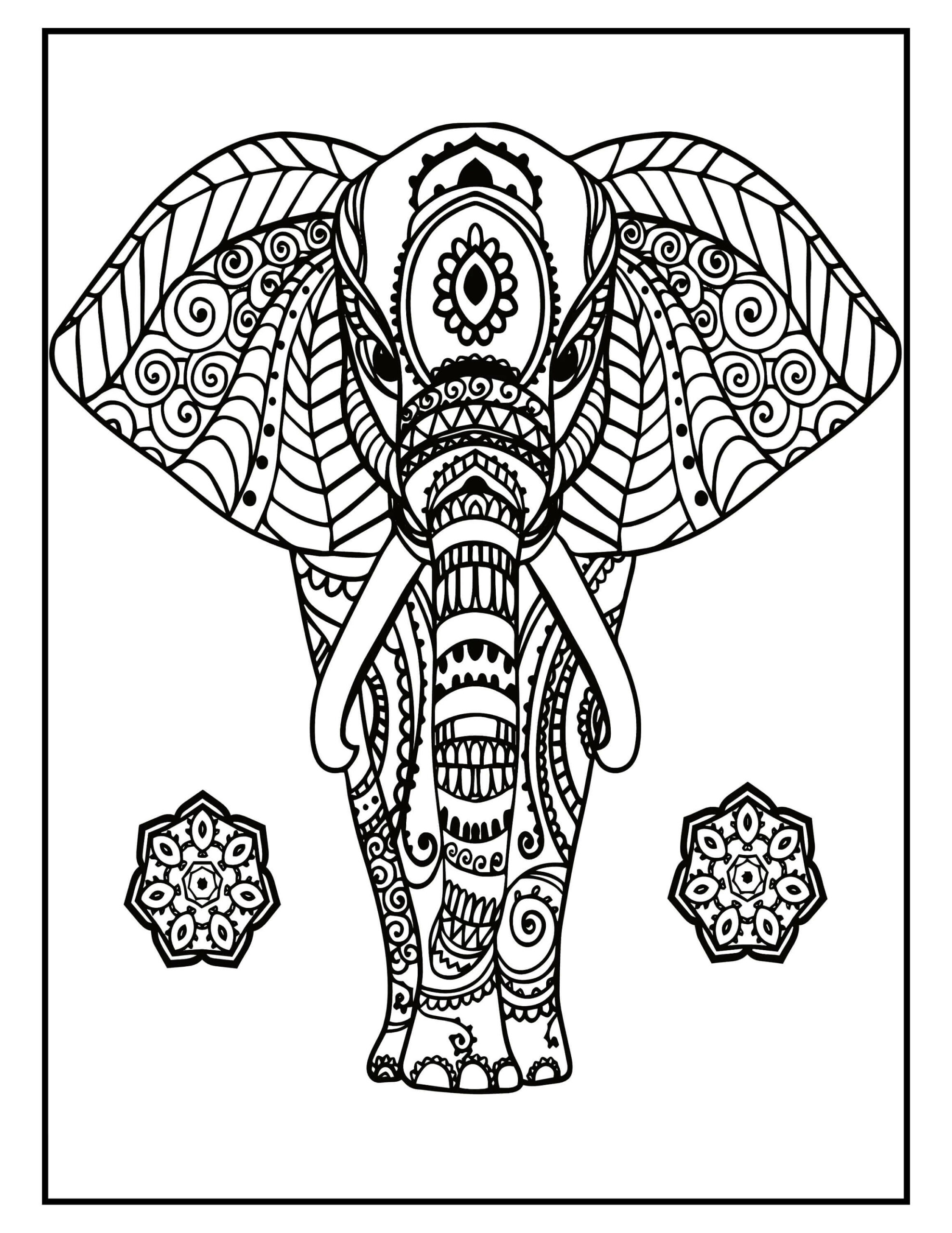 Elephant Walking Mandala