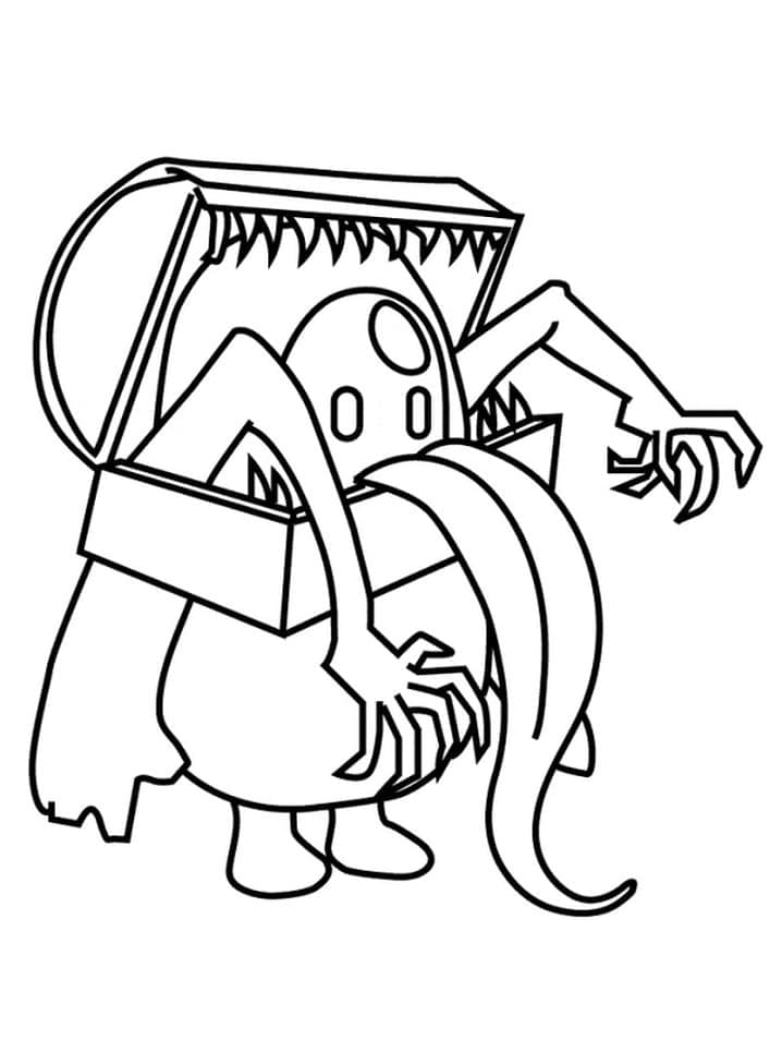 Fall Guys Monster coloring page