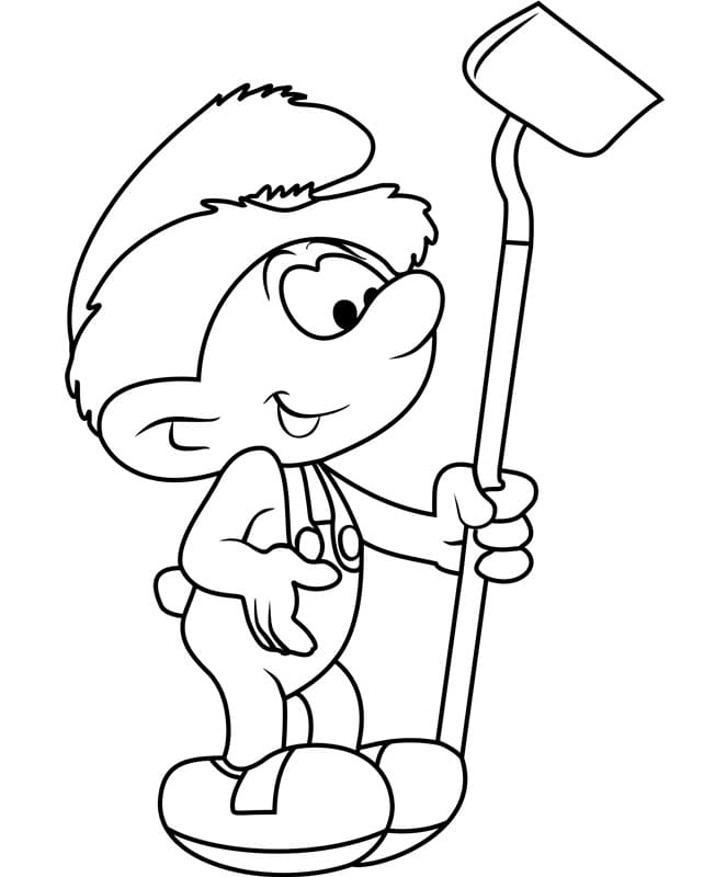 Farmer Smurf from The Smurfs coloring page