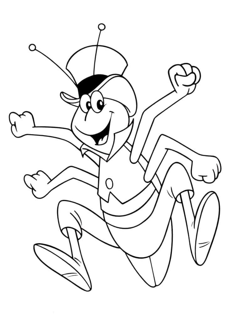 Flip from Maya the Bee coloring page