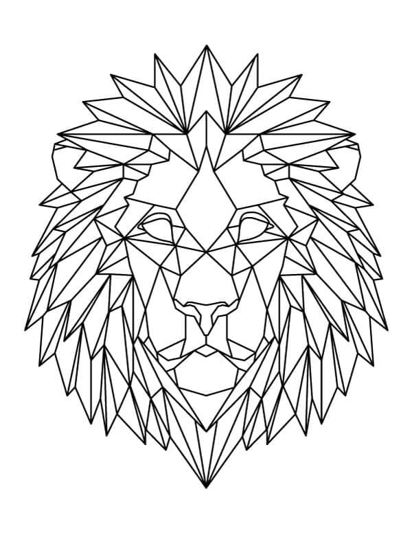 Free Lion Head Image Coloring Page Download Print Or Color Online