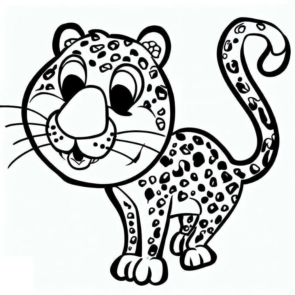 Leopard coloring pages - ColoringLib