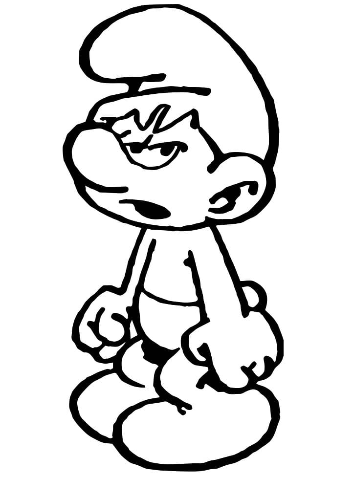 Grouchy Smurf Image