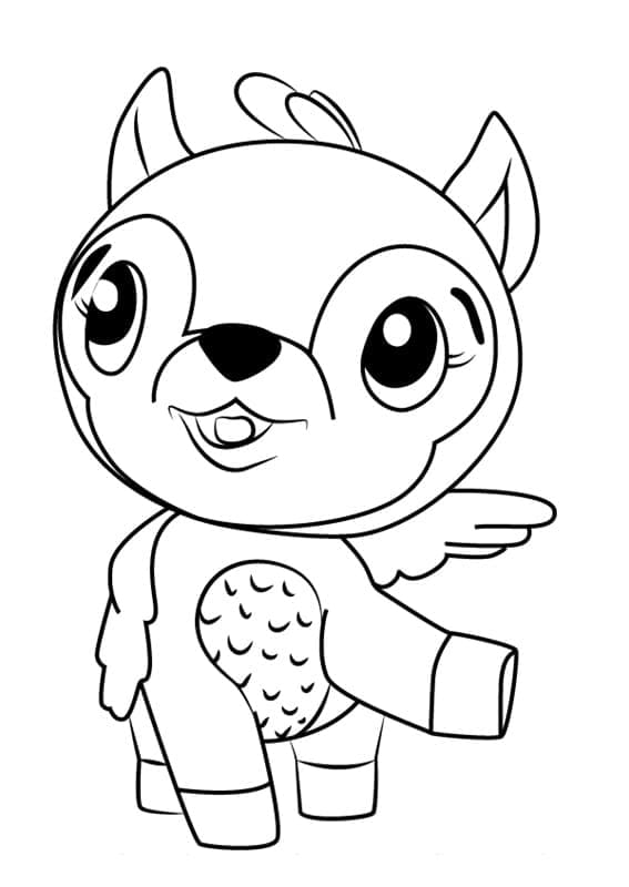 Hatchimals Deeraloo coloring page