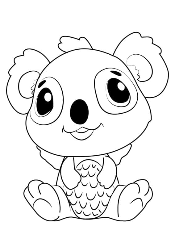 Hatchimals Koalabee coloring page