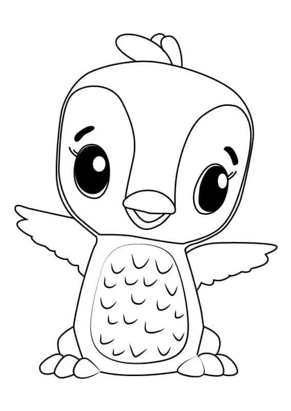 Hatchimals Penguala coloring page