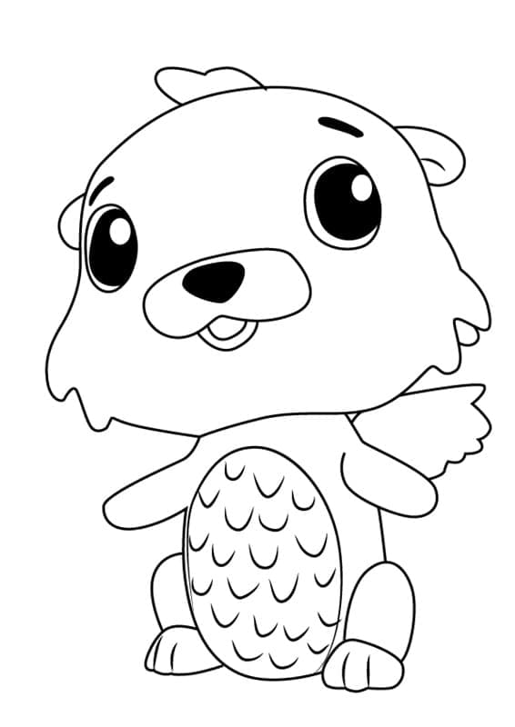 Hatchimals Swotter coloring page