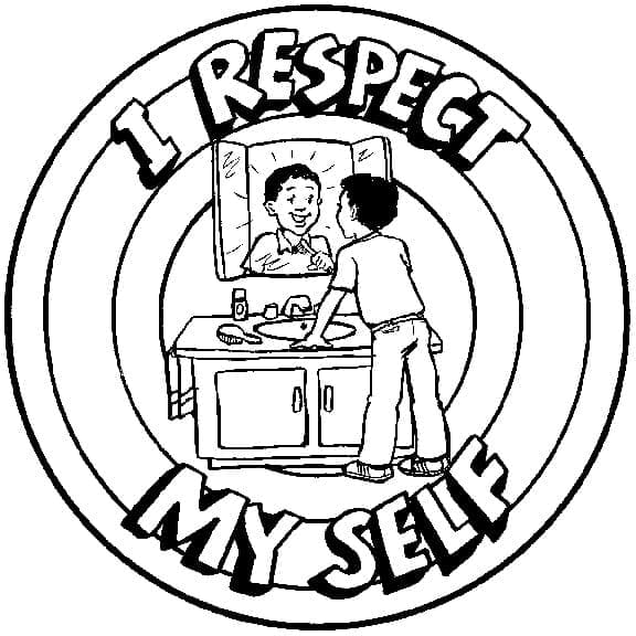 I Respect Myself coloring page