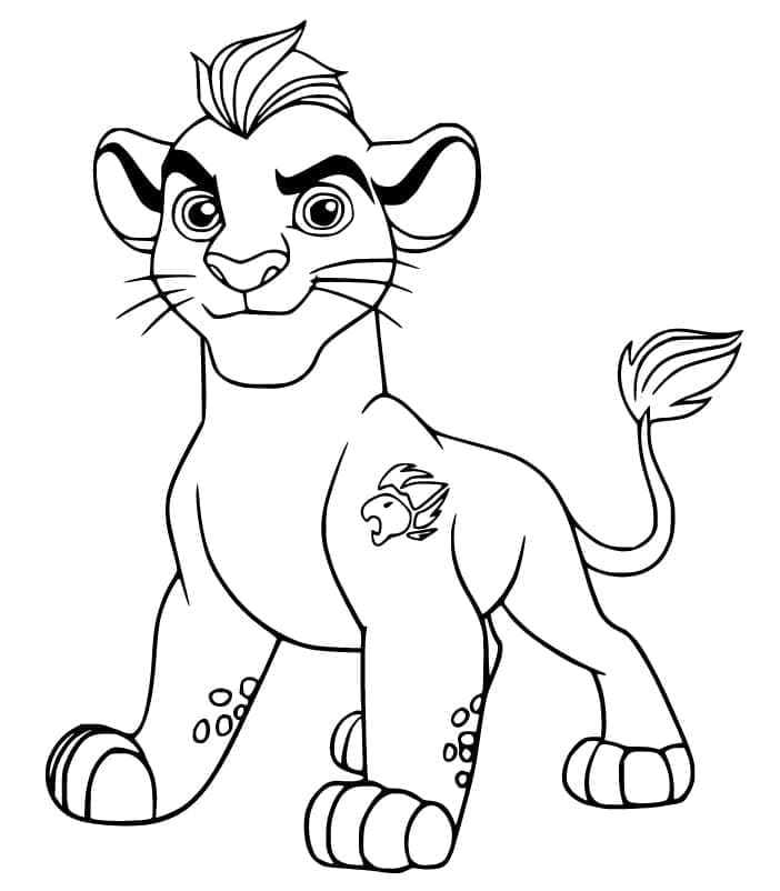 Kion the Fiercest coloring page