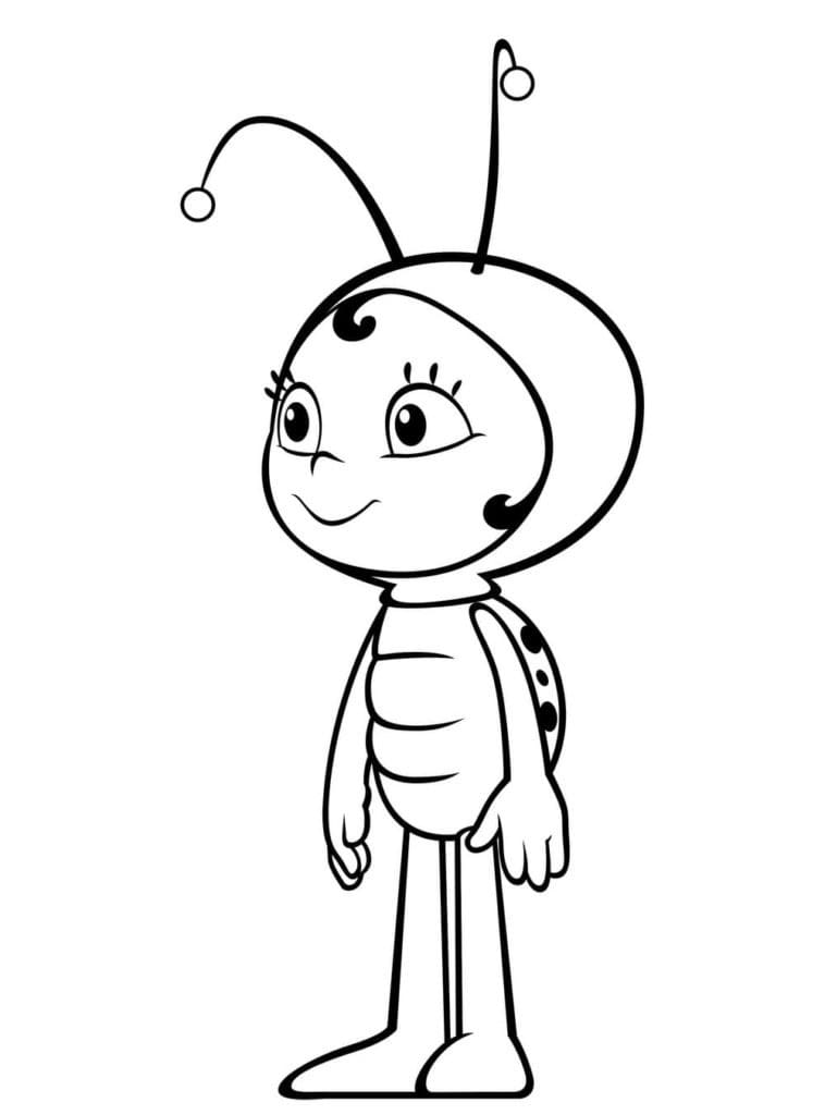 Lara Maya the Bee coloring page