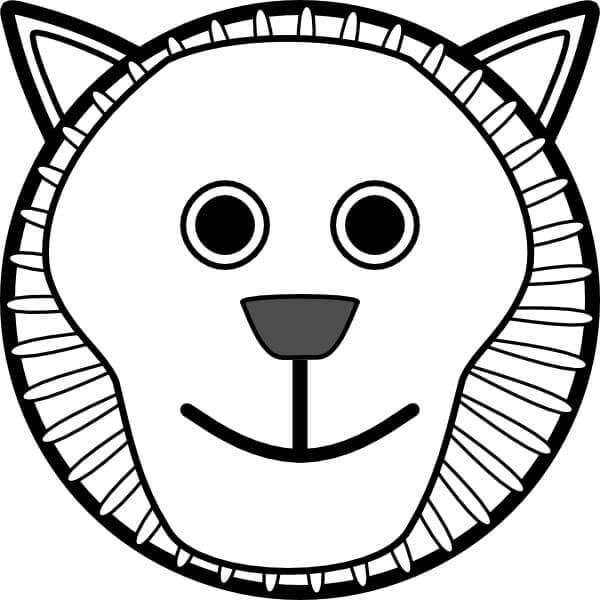 Lion Face - sheet 5 coloring page - Download, Print or Color Online for ...