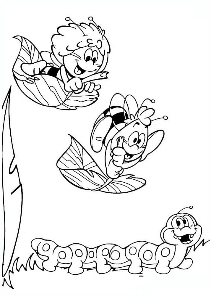 Maya the Bee Free coloring page