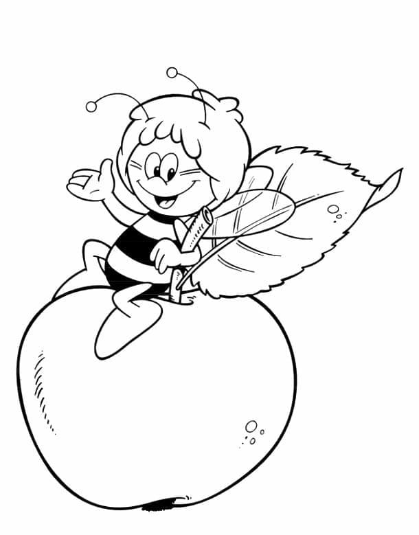 Maya the Bee – Sheet 3 coloring page