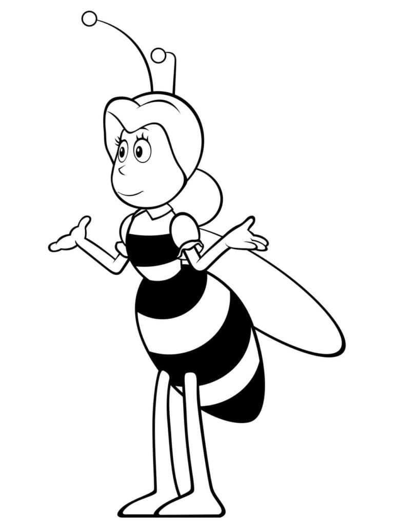 Miss Cassandra from Maya the Bee coloring page