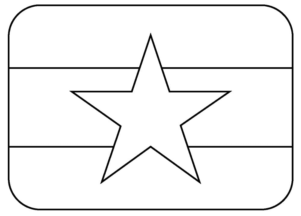 Myanmar Flag coloring page