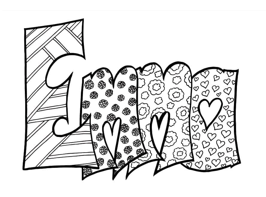 Name Emma coloring page - Download, Print or Color Online for Free