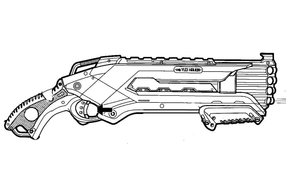 Nerf Gun is Cool coloring page - Download, Print or Color Online for Free