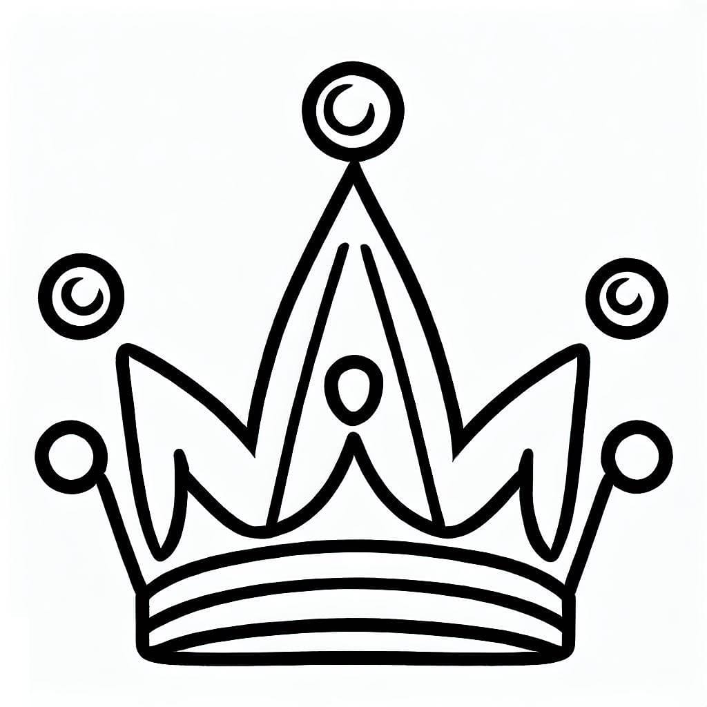 Normal Crown coloring page - Download, Print or Color Online for Free