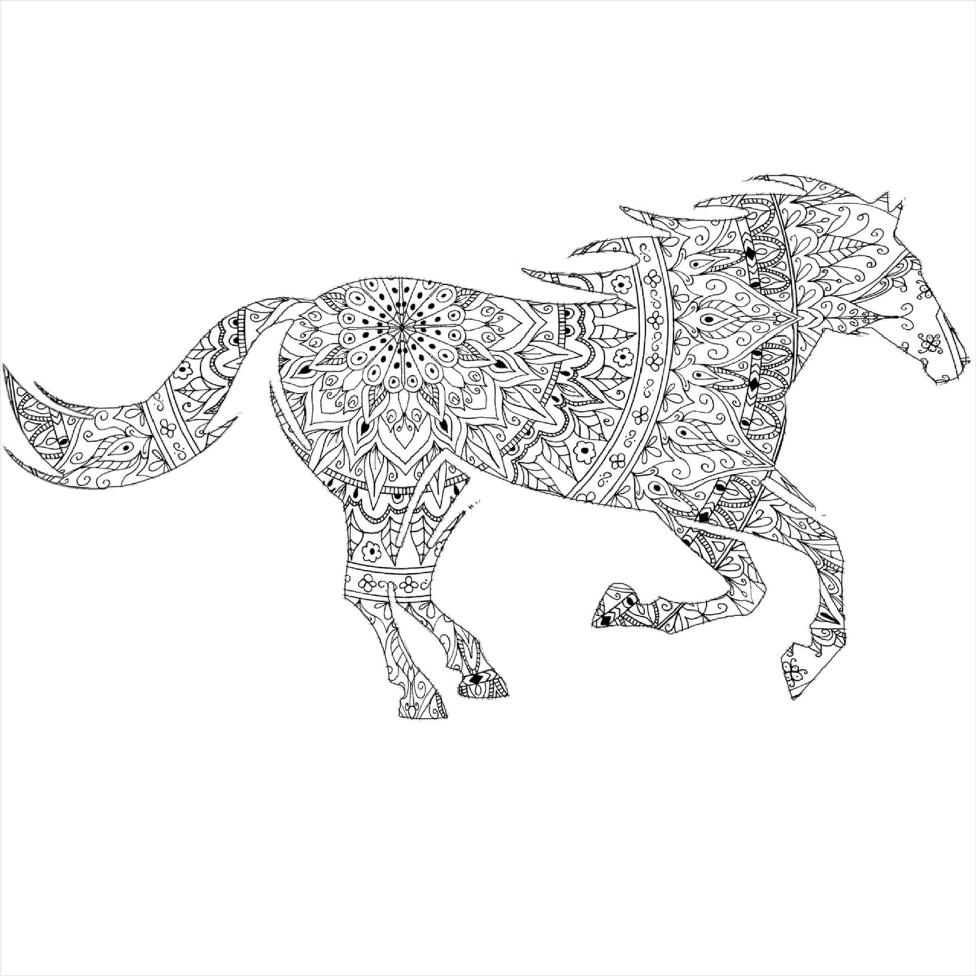 Normal Horse Mandala coloring page - Download, Print or Color Online ...