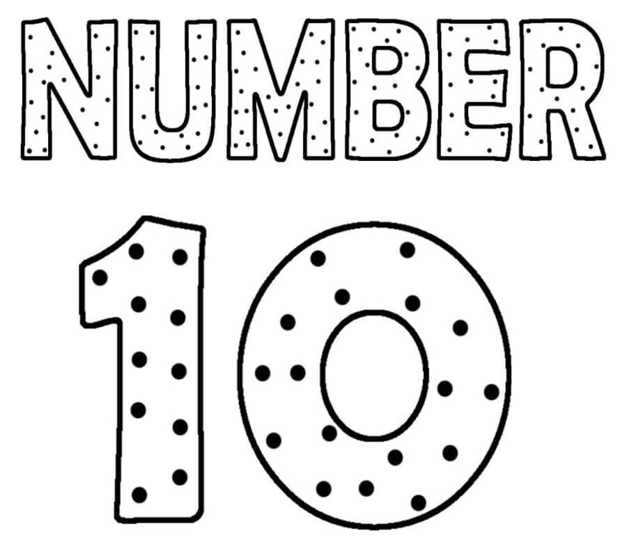 Number 10 Dots