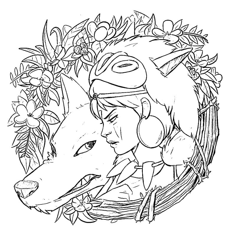 Princess Mononoke and Wolf