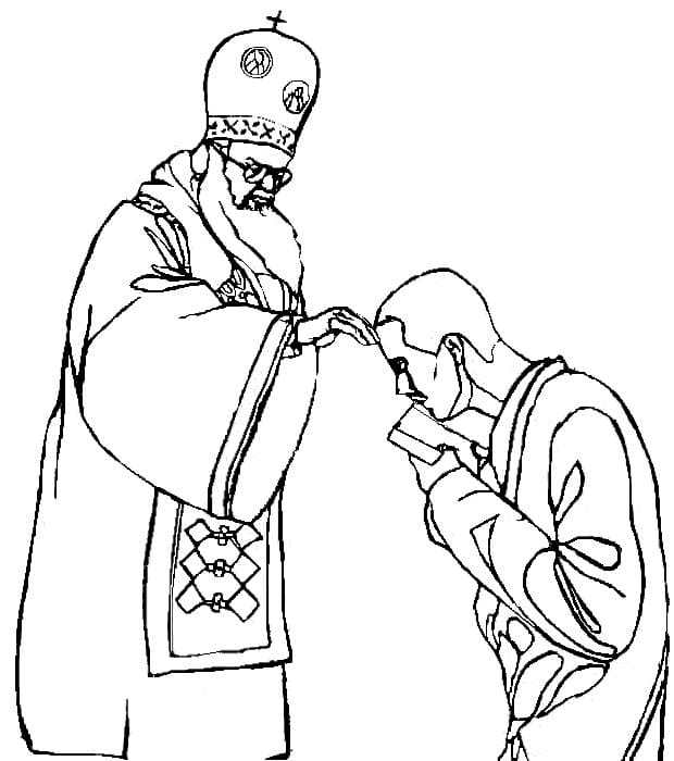 Print Ash Wednesday coloring page