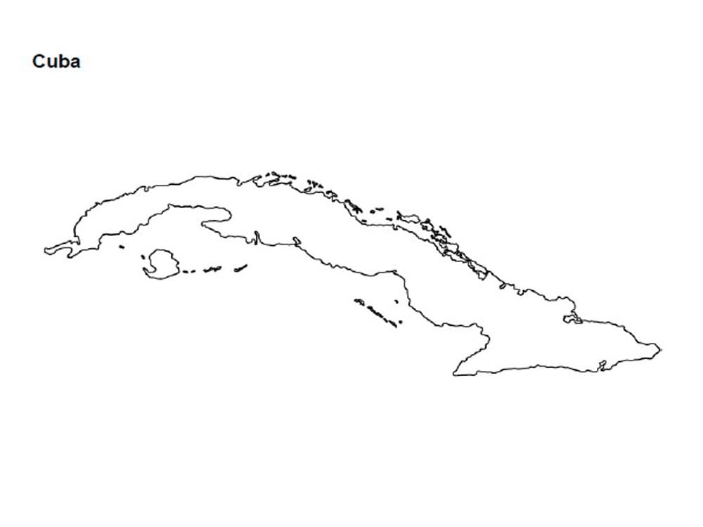 Printable Cuba Map