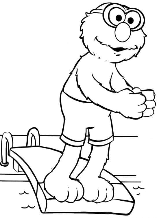 Printable Elmo coloring page - Download, Print or Color Online for Free