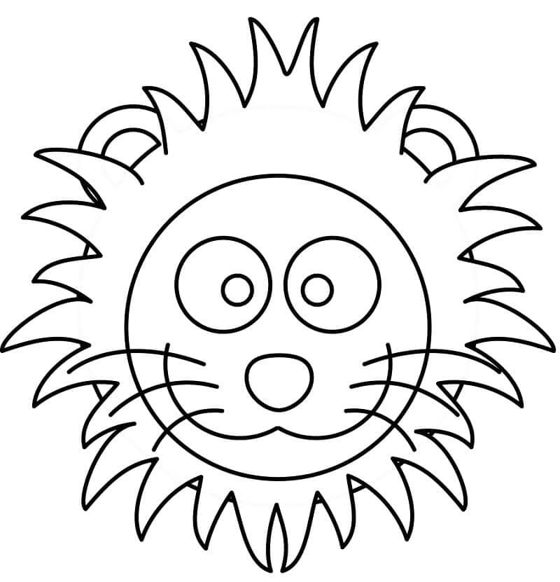 Printable Lion Face Image coloring page - Download, Print or Color ...