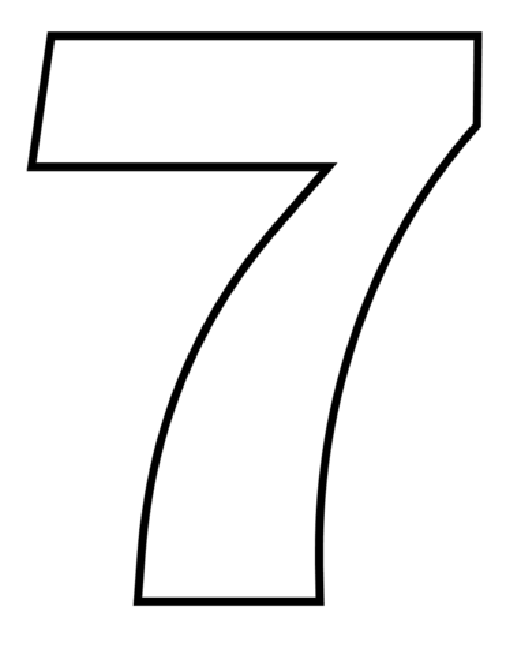 Printable Number 7 Image