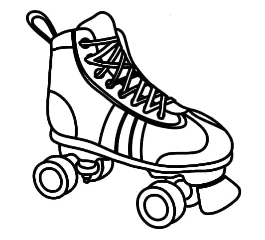 Roller Skate Free Printable coloring page