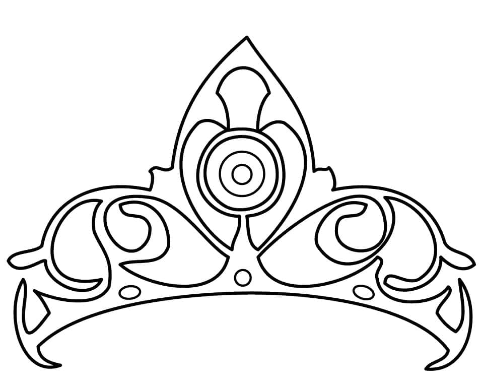 Simple Princess Crown Coloring Page Download Print Or Color Online For Free